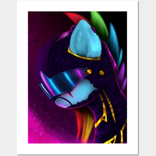 Rainbow Dash Synthwave Posters and Art